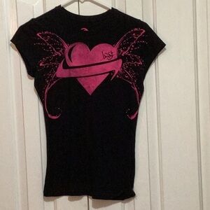 Lost Black and Pink Graphic Tee